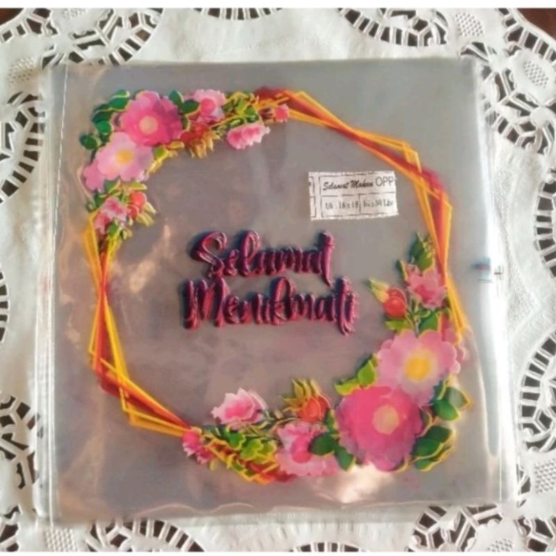 Selamat Menikmati Plastik 19x19 / Selamat Makan Plastik 19x19 / Samir Selamat Menikmati