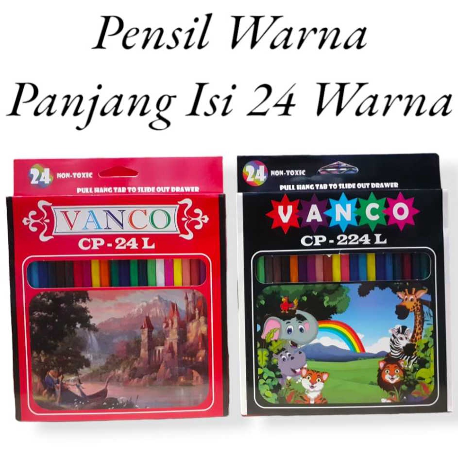 

Paket Istimewa PENSIL WARNA PANJANG ISI 24 WARNA NON TOXIC