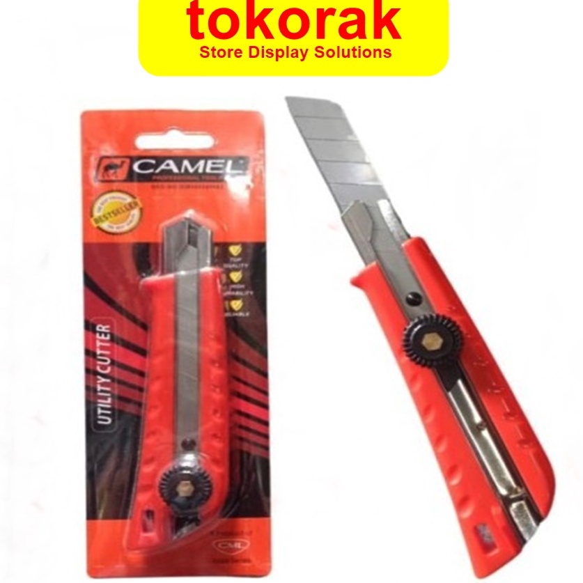 

Dapatkan Diskon PISAU CUTTER BESAR CAMEL KATER PUTAR MODEL KENKO CUTER L 5 L5