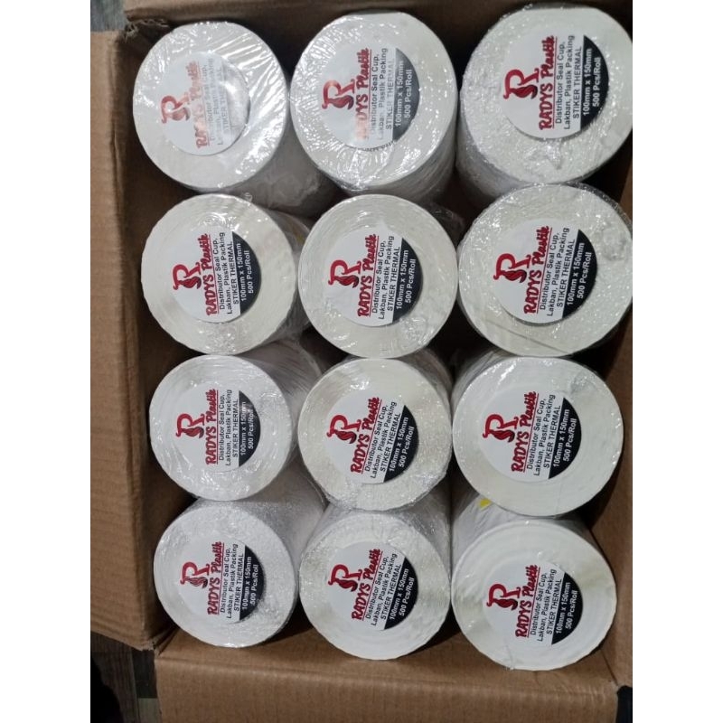 

H7Y Kertas Thermal 100x150 isi 500PCS Sticker Thermal Stiker Label A6