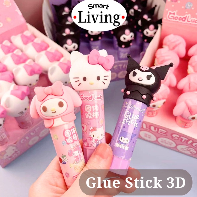 

Super Testimoni SMRTLIV Glue Stick Anak Sekolah 3D Sanrio Lem Batang Sanrio Kuromi Melody Hello Kitty