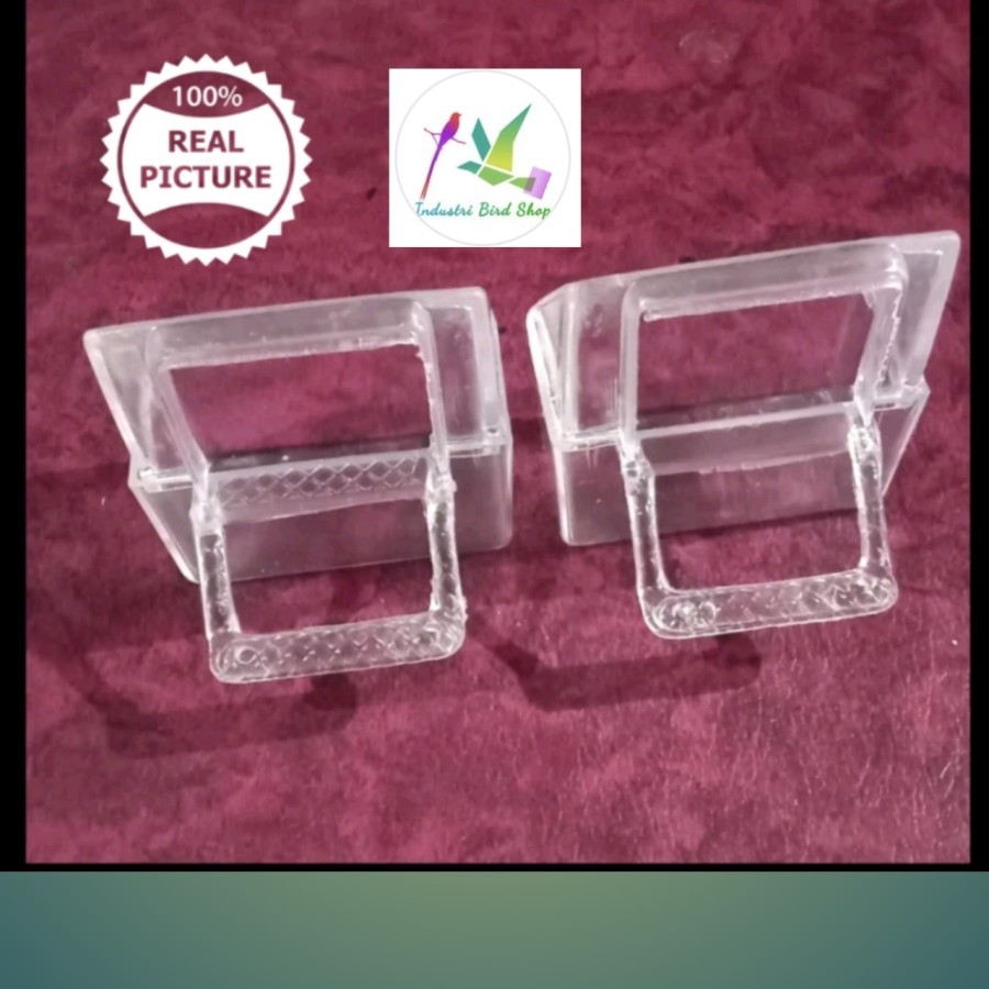 CEPUK CANGKIR WADAH PAKAN SANGKAR BURUNG LOVEBIRD ELITE SONG HELOPED