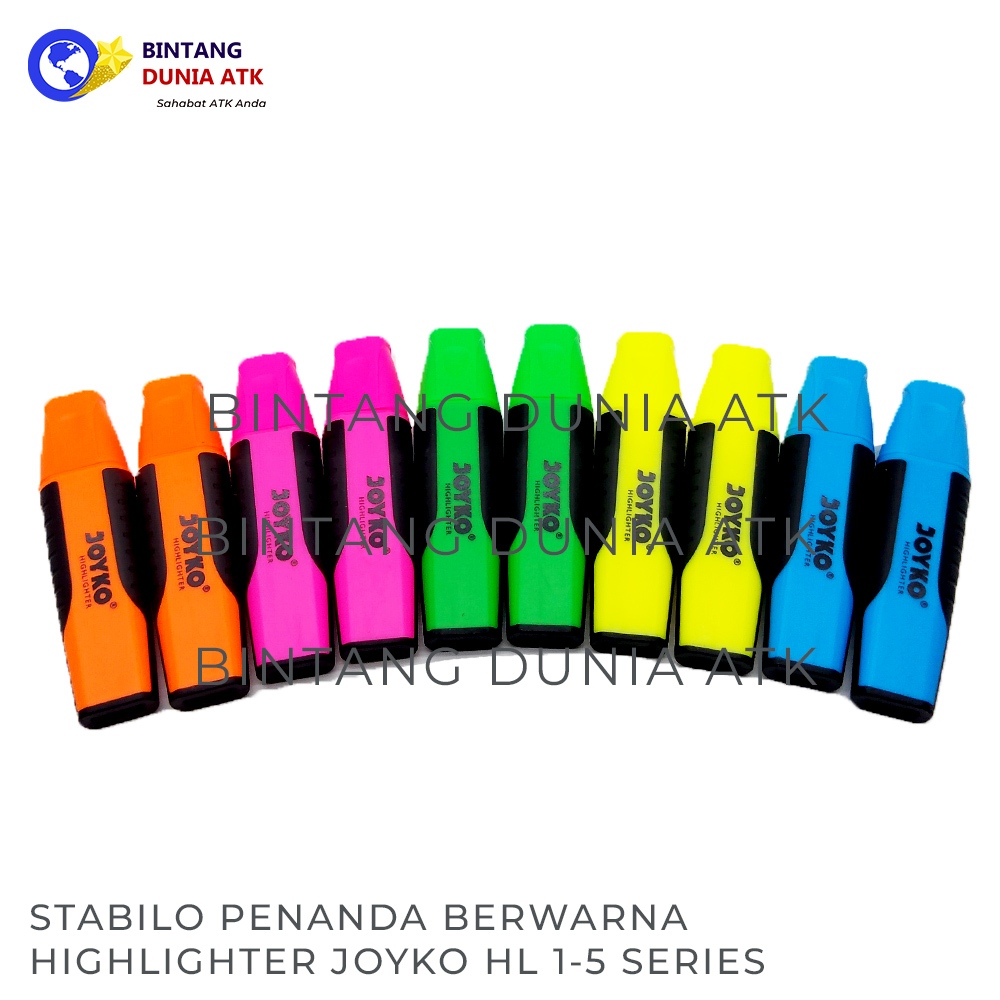 

Stabilo / Penanda Berwarna / Highlighter Joyko Hl 1 - 5 Series