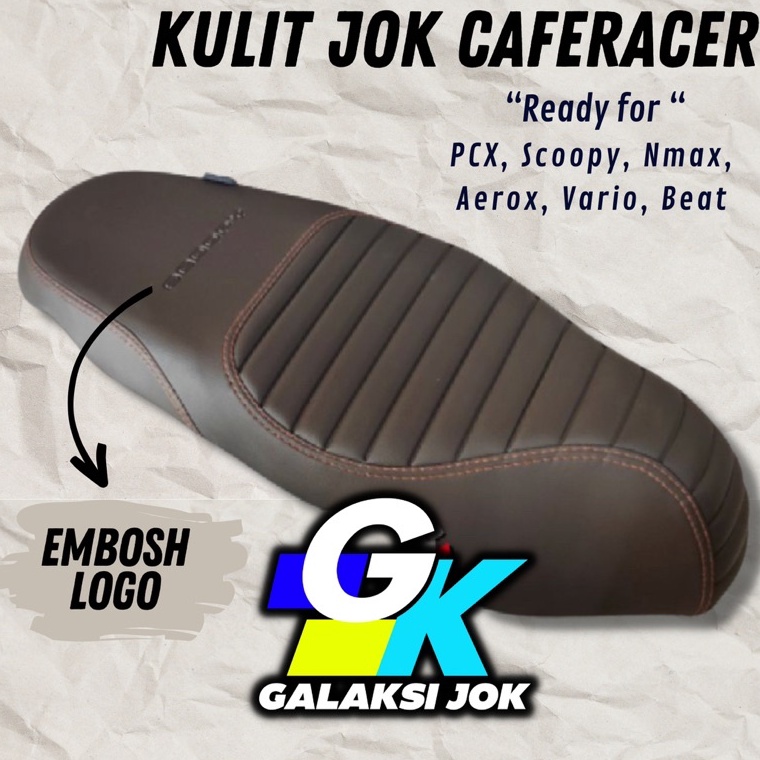 Kulit Jok motor  Sarung Jok Motor Scoopy Pcx Nmax Aerox Vario Beat Caferacer Custom ART J5U8