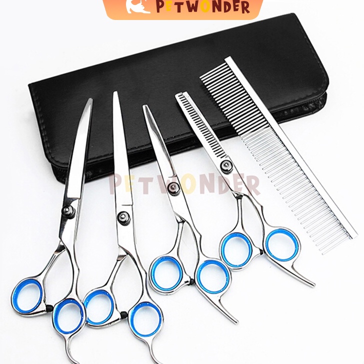 TERBARU Grooming Gunting Hewann Profesional Stainless Steel Cat Grooming Gunting Set Anjing Grooming