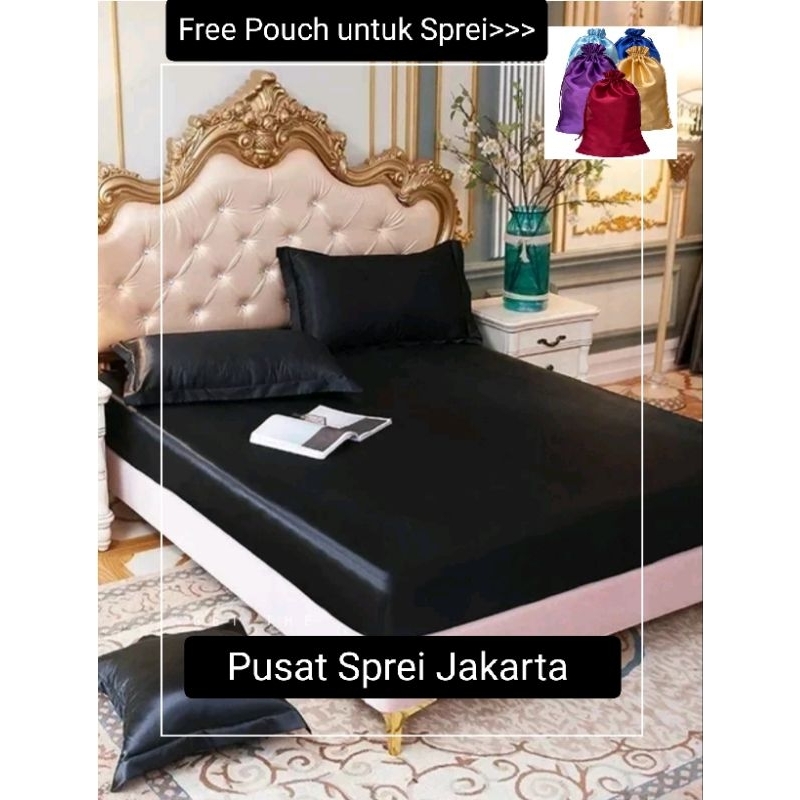 Sprei satin velvet UK 200x200 Extra King Size/sprei satin premium/sprei silk velvet/sprei satin anti