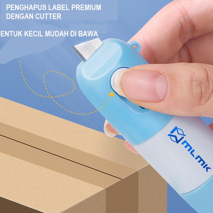 

First Quality PENGHAPUS LABEL DENGAN CUTTER PREMIUM 2 IN 1 UNTUK RESI DAN STRUK 1ML THERMAL PAPER CORRECTION PELINDUNG IDENTITAS PAKET