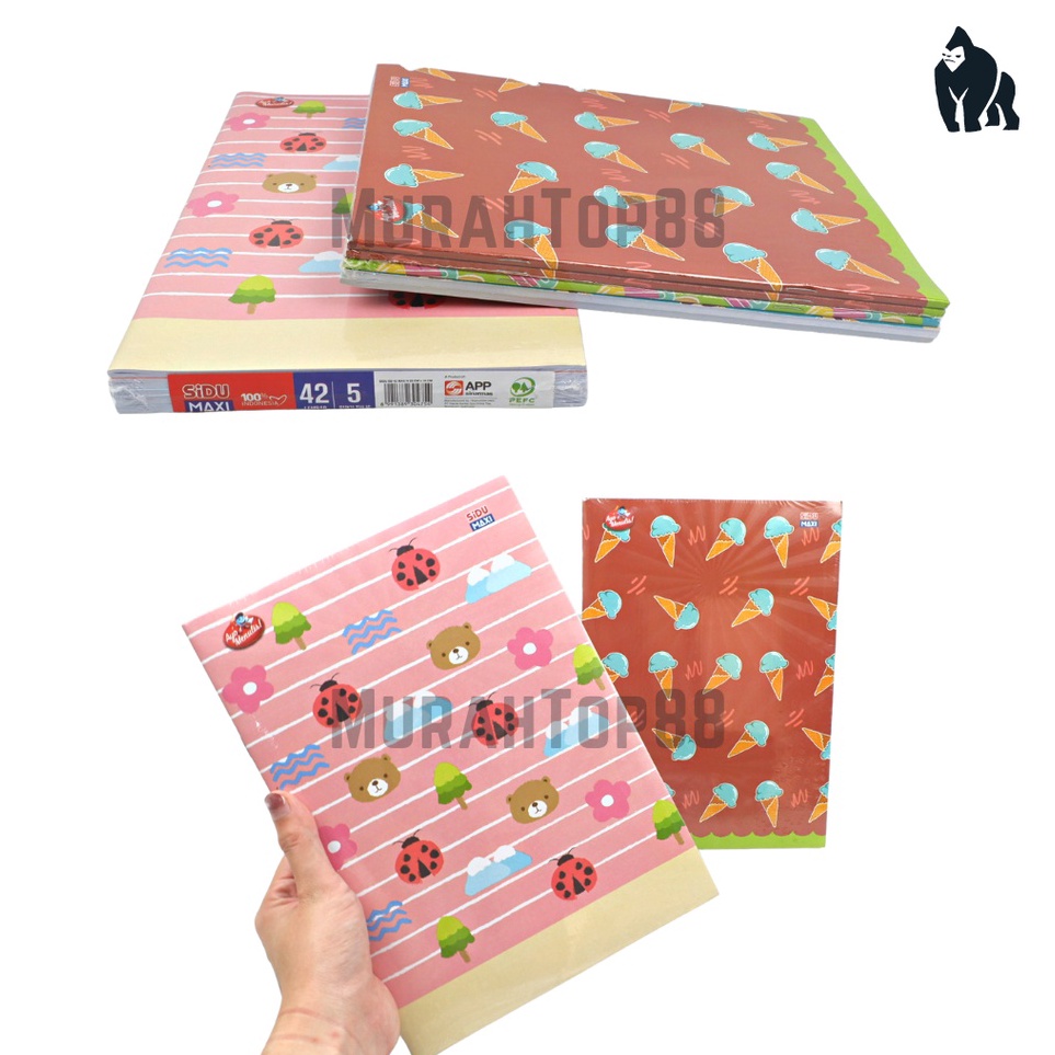 

Penjualan Khusus Buku Tulis Sidu Maxi 42 Lembar Panjang Buku Sekolah Anak Karakter Sinar Dunia PER PACK ISI 5 PCS