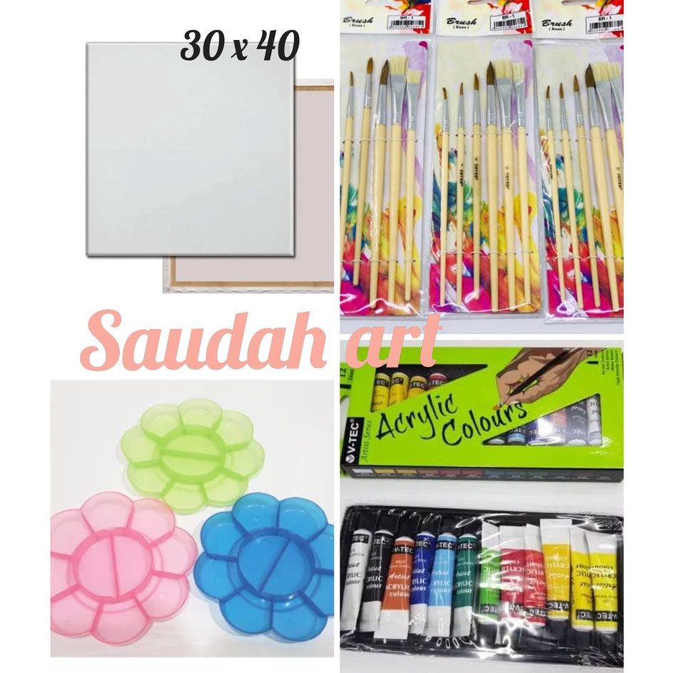 

Diskon Gembira Paket Kanvas Lukis kanvas 3x4kuaspaletcat akrilik