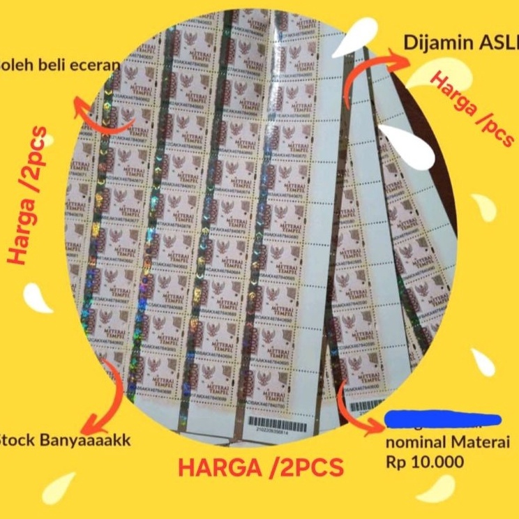 

Lebih Irit Meterai Tempel 1