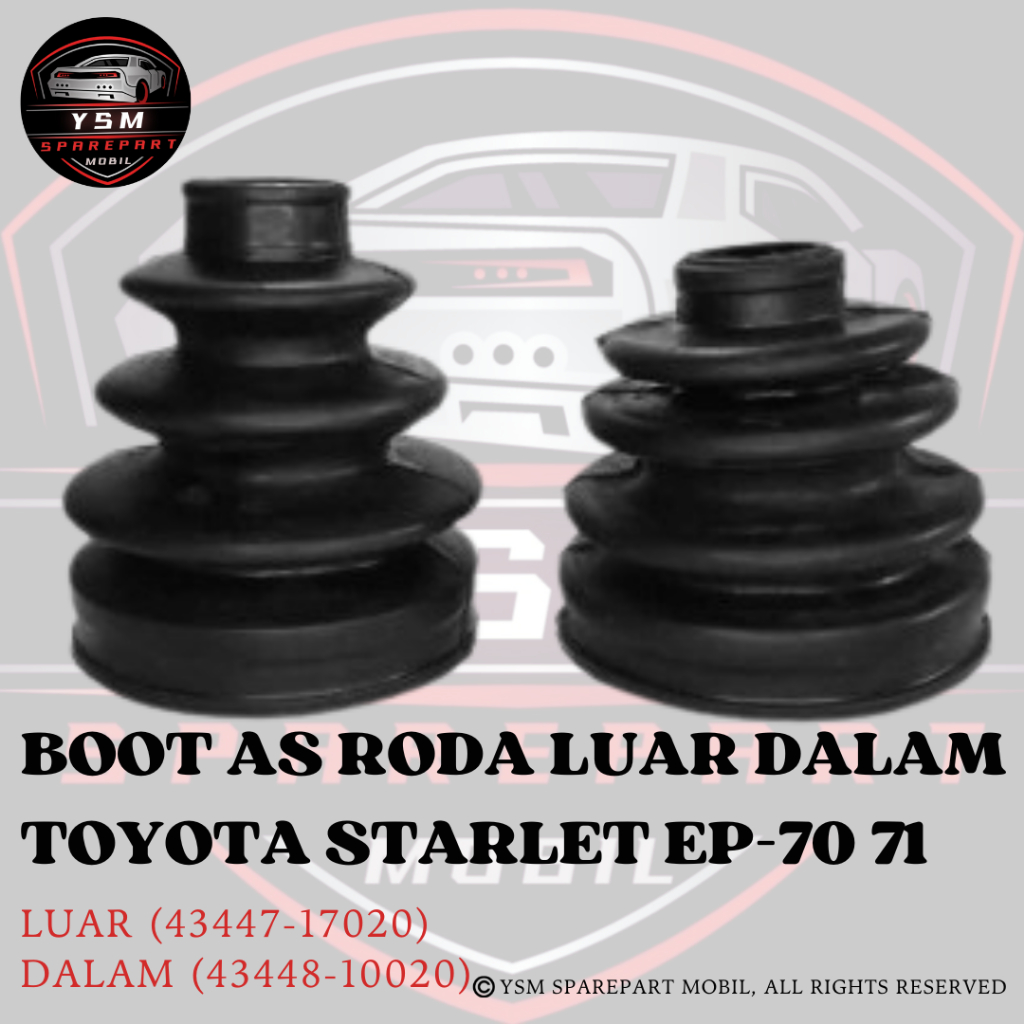 Karet Boot As Roda CV Joint TOYOTA STARLET EP 70 - 71