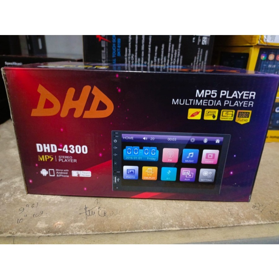 TV mobil Android Headunit android mobil merk DHD 9" Ram 2/32