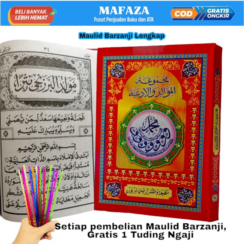 Buku Maulid Barzanji, Berjanji, Diba, Deba, Kitab Rawi HARD COVER original