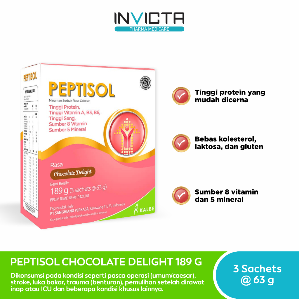 

Peptisol Chocolate Delight - 180 gr