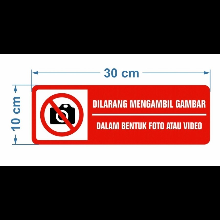 Akrilik Dilarang Memotret | Acrilyc Dilarang Memotret | Rambu Akrilik