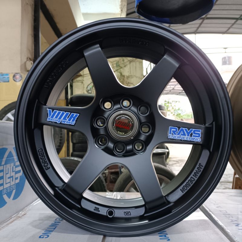 VELG RACING RAYS TE37 RT RING 16 LEBAR 7/8,5 ET 40/37 PCD 4X100,114