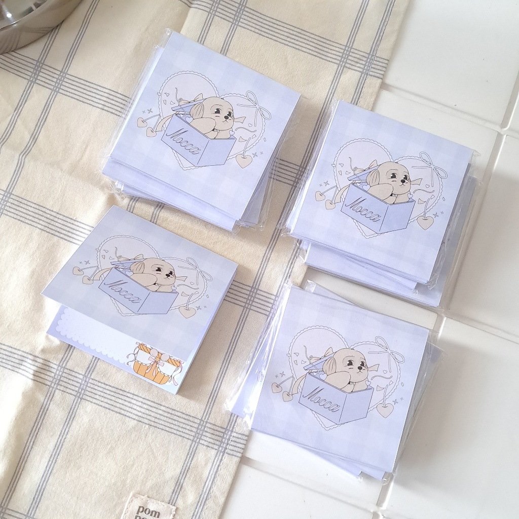 

MOCCA MEMOPAD | Notepad Notes Memo Shihtzu Cute Pet Illustration