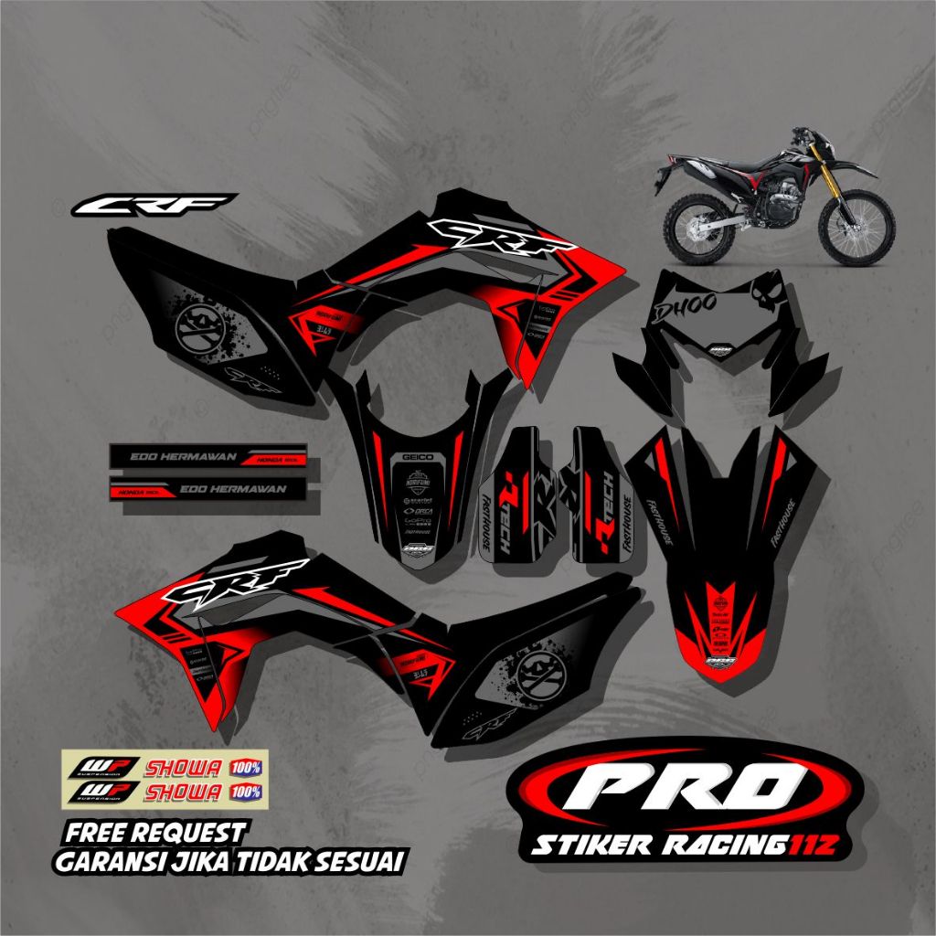 Decal Sticker Crf 150 L- Stiker Motor CRF - Setiker Honda Crf 150L