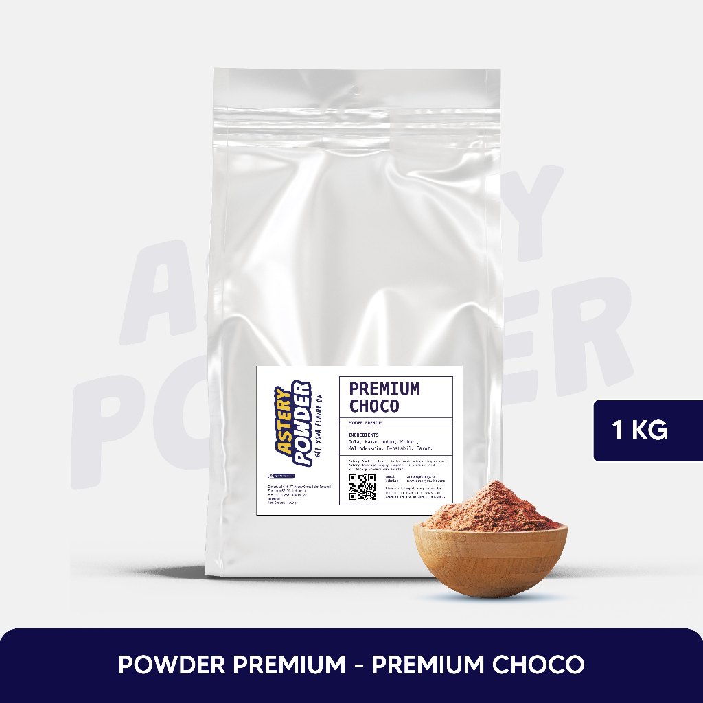 

ASTERY POWDER PREMIUM CHOCO 1 KG / BUBUK MINUMAN PREMIUM RASA CHOCOLATE / BUBUK MINUMAN SIAP SEDUH ALA CAFE 1000 GRAM