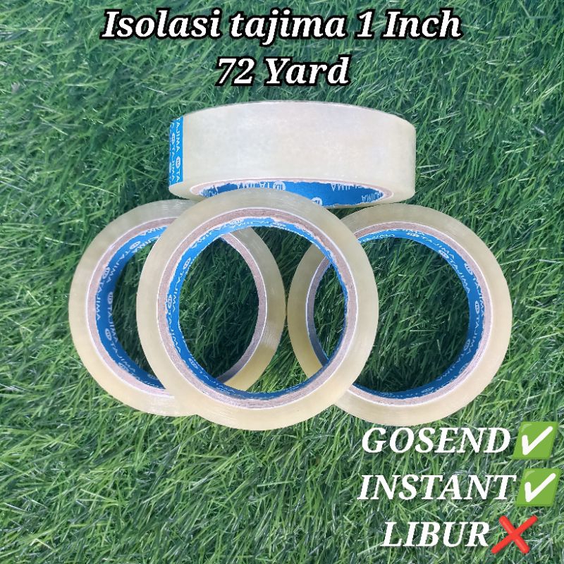 

Isolasi tajima 1 inch x 72 yards lakban solasi solatip 24mm blue eco