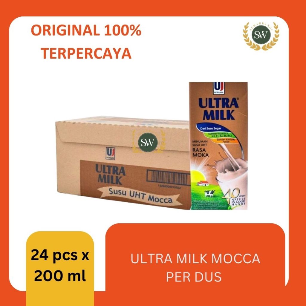 

Ultra Milk - Rasa MOCCA - PER DUS/ KARTON - Isi 24 pcs x 200ml