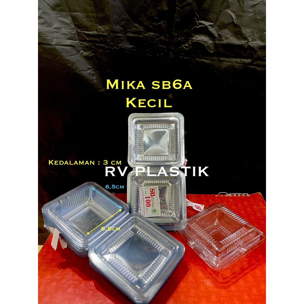KOTAK KUE MIKA KECIL/ MIKA SB6 KECIL / MIKA SB6A isi 100pcs