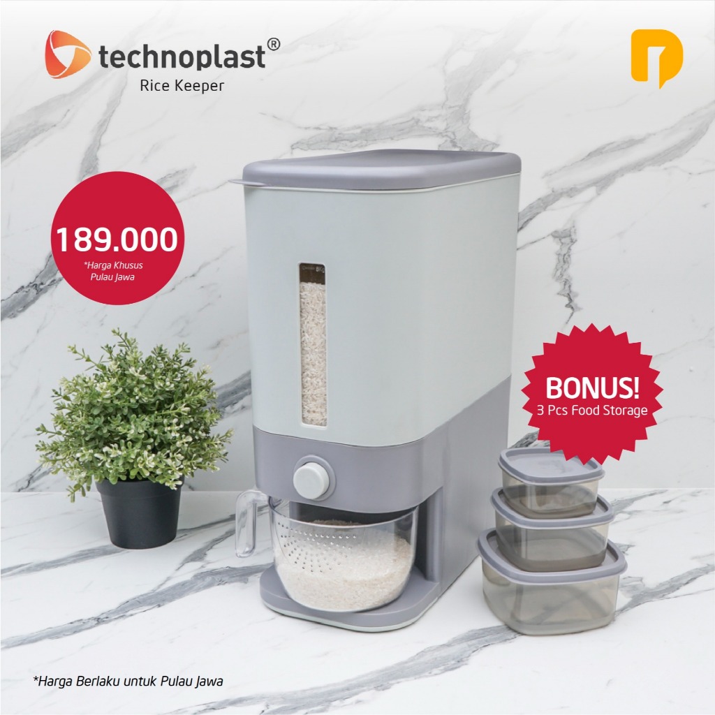 Tempat beras Technoplast Rice Keeper