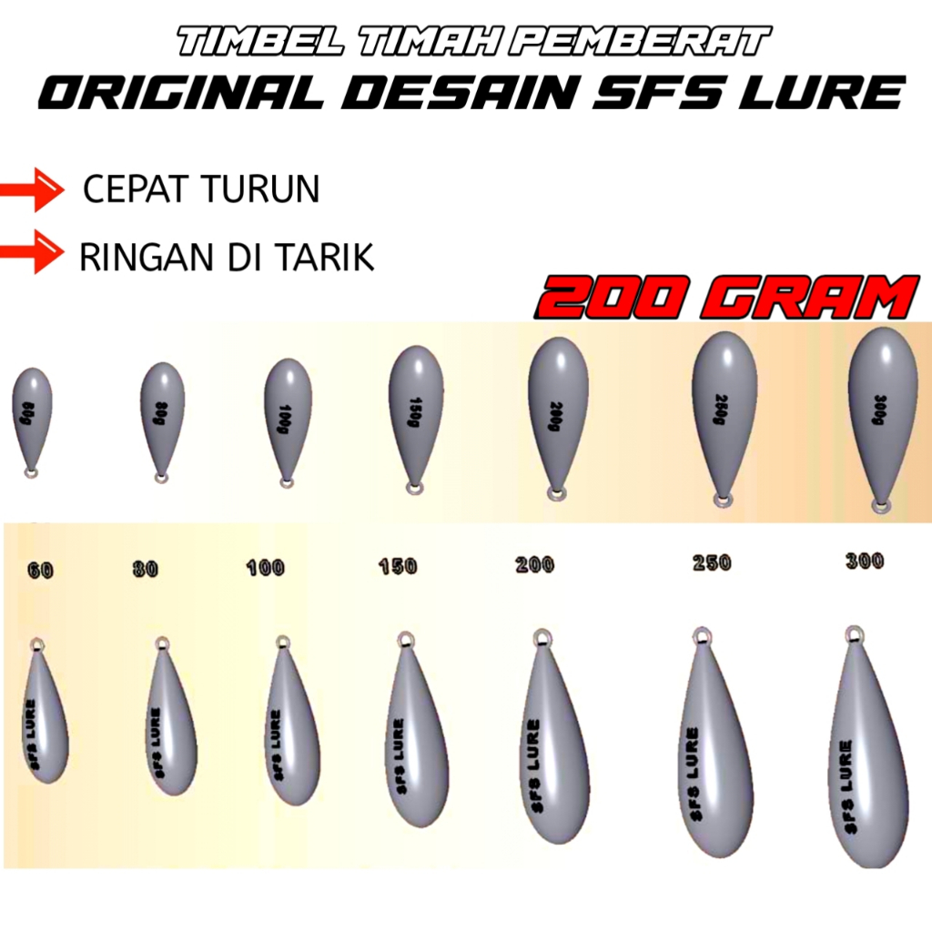 Grosir timah pancing 200gram baton timbel pancing pemberat pancing bandul pancing umpan pancing mand