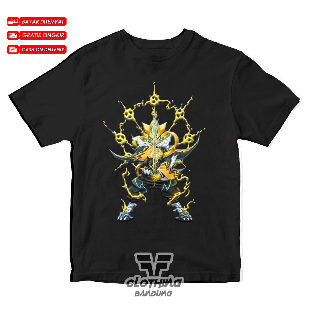 Kaos T Shirt Anak DEMON SLAYER KIMETSU NO YAIBA Zeraora