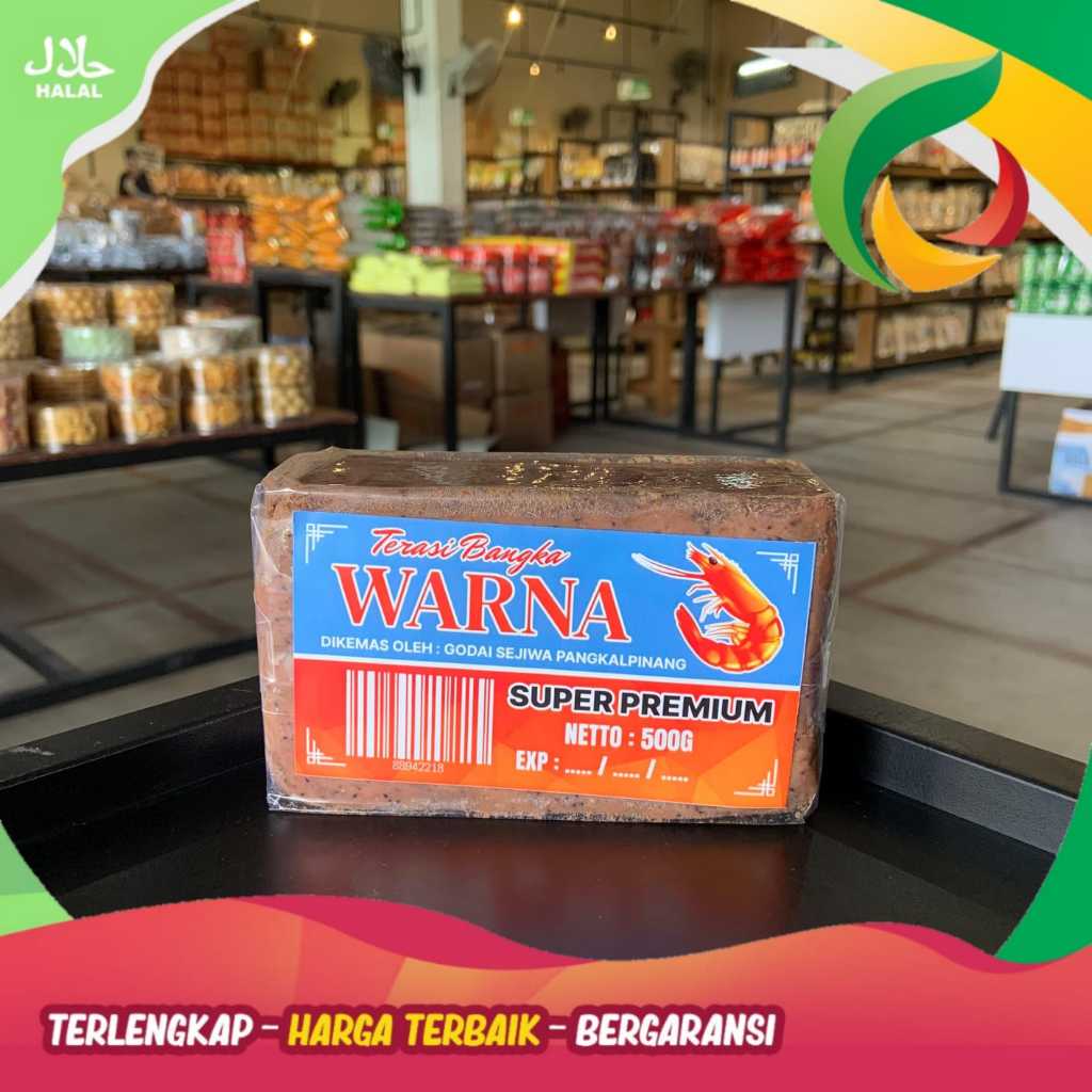 

TERASI UDANG WARNA ASLI BANGKA 500GR