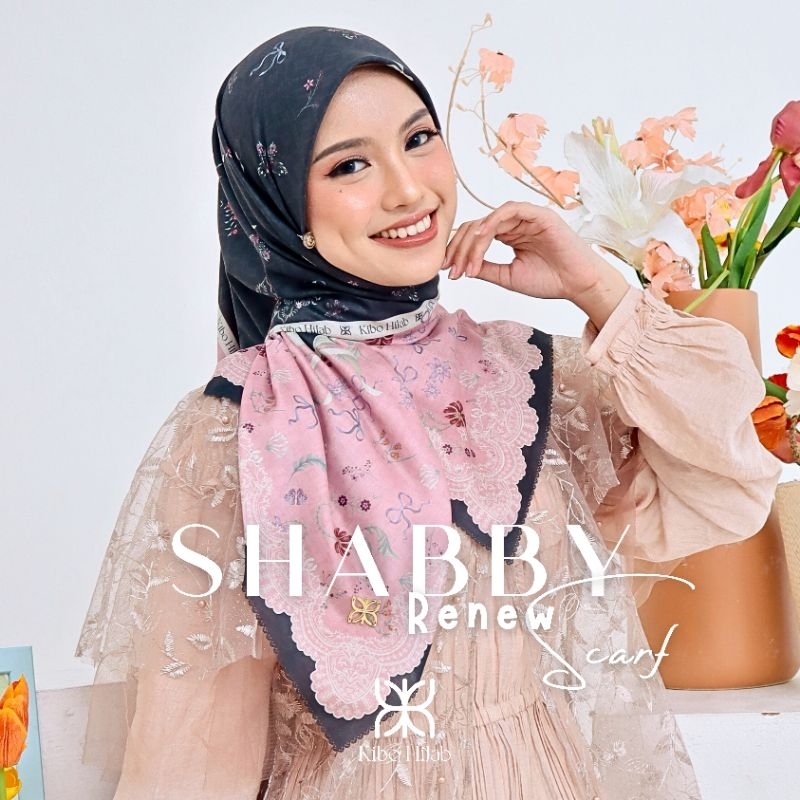 SHABBY RENEW SCARF / Coquette Hijab / Kibo Hijab