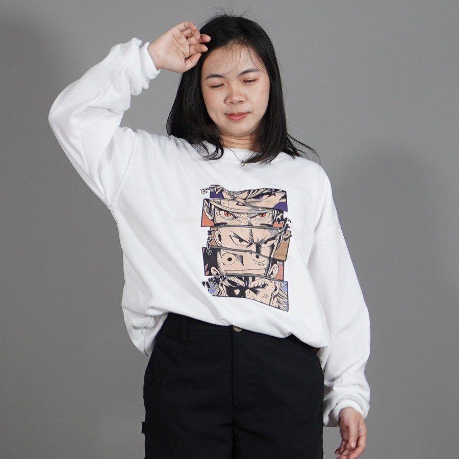 Okechuku PIECE1 Sweater Anime Sweater One Piece Crewneck One Piece Crewneck Oversize