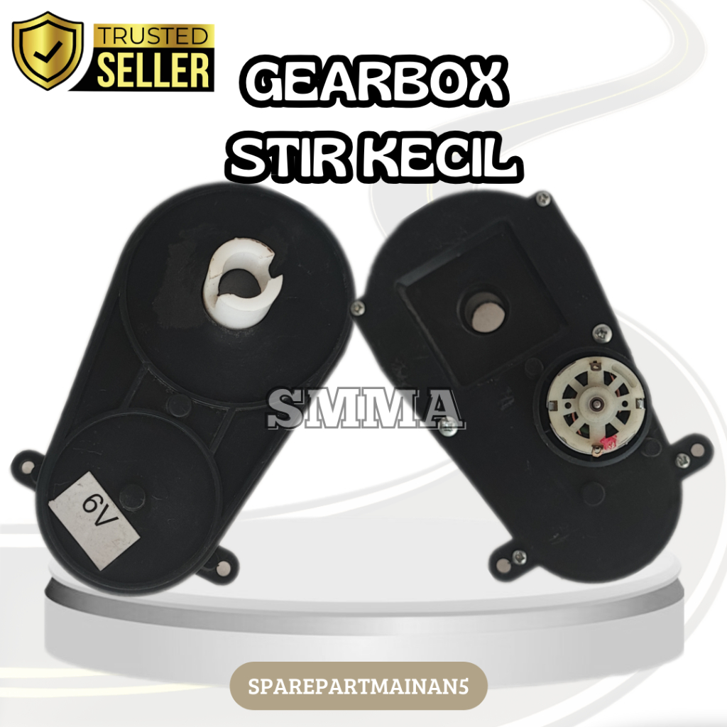 SMA5 || Gearbox Setir Stir + Dinamo Lubang Tengah Mobil Motor Mainan Aki Anak