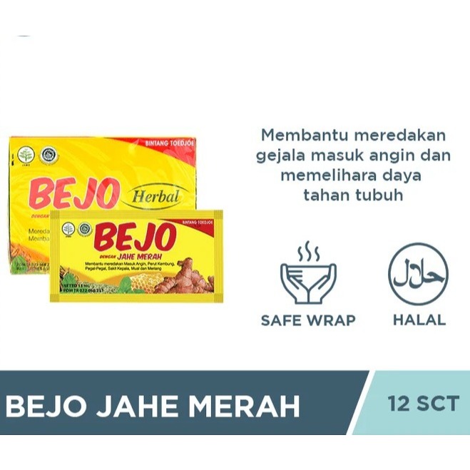 

BEJO JAHE MERAH HERBAL 1 BOX ISI 12PCS