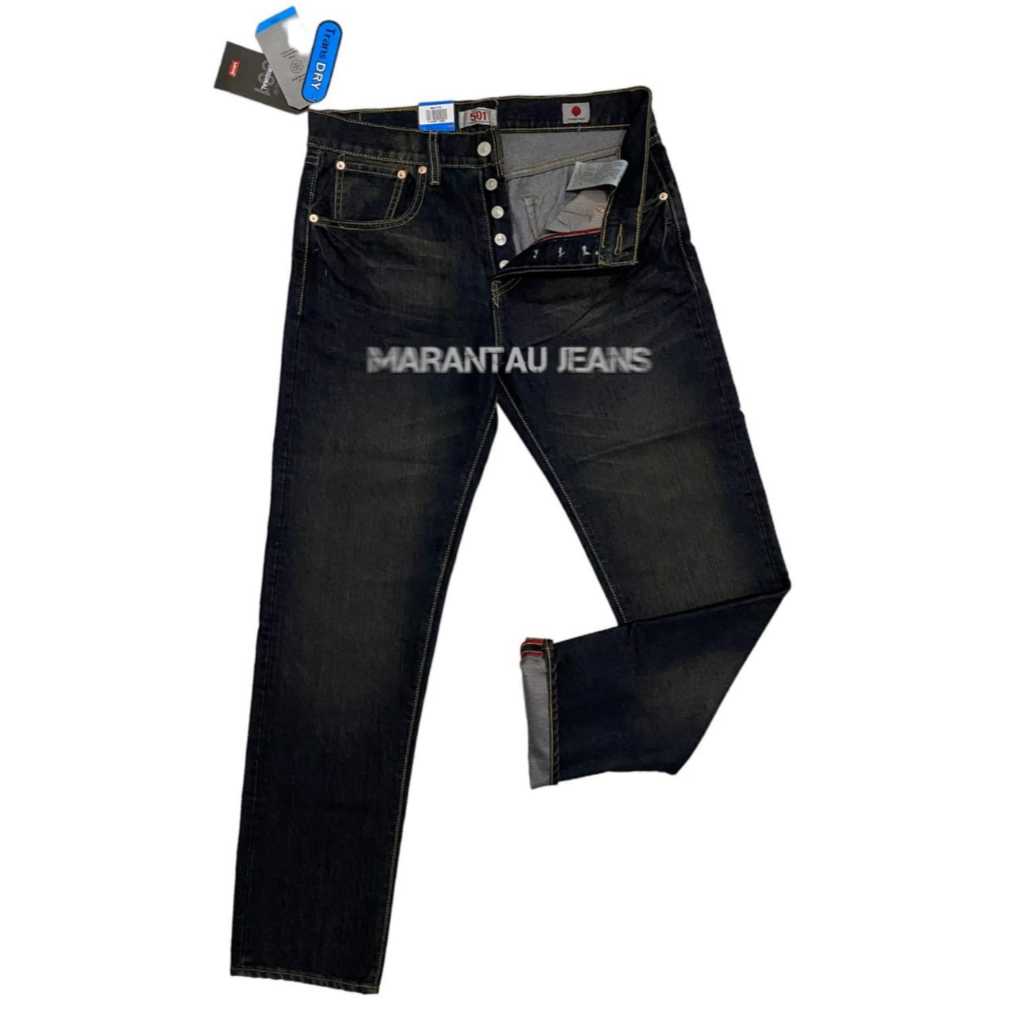 celana jeans kancing celana panjang reguler celana jeans pria terbaru