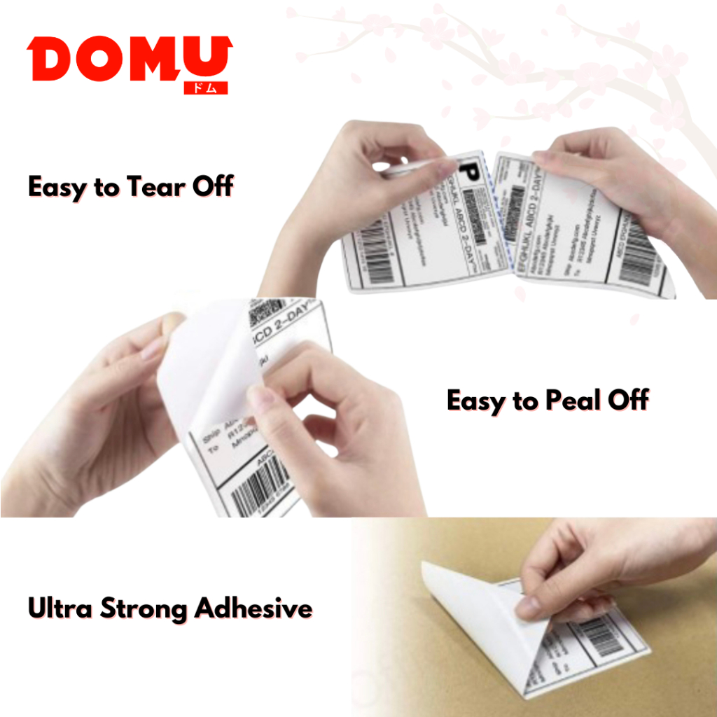 

Ay00! Kertas Sticker Label Thermal Resi 100x150 mm Lipat Isi 500 Lembar per Pack