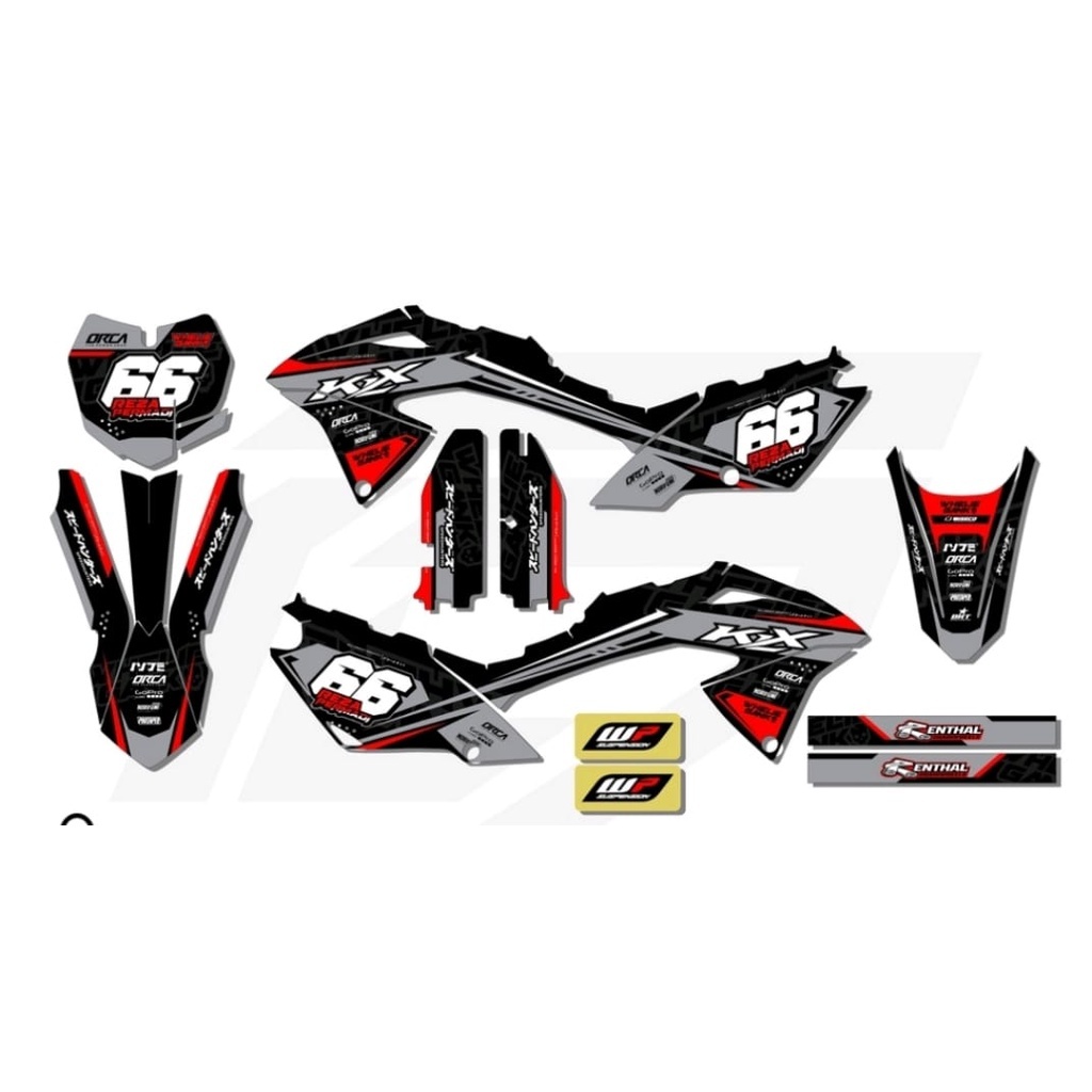 Decal klx bf full body decal klx bf extreme full body decal klx bf supermoto
