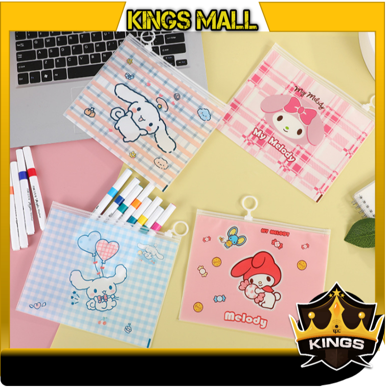 

KINGs - S6255 Zipper Stationery Bag Multifungsi / Tempat Pensil Alat Sekolah Motif Karakter / Pouch Zipper Cosmetic Bag Karakter