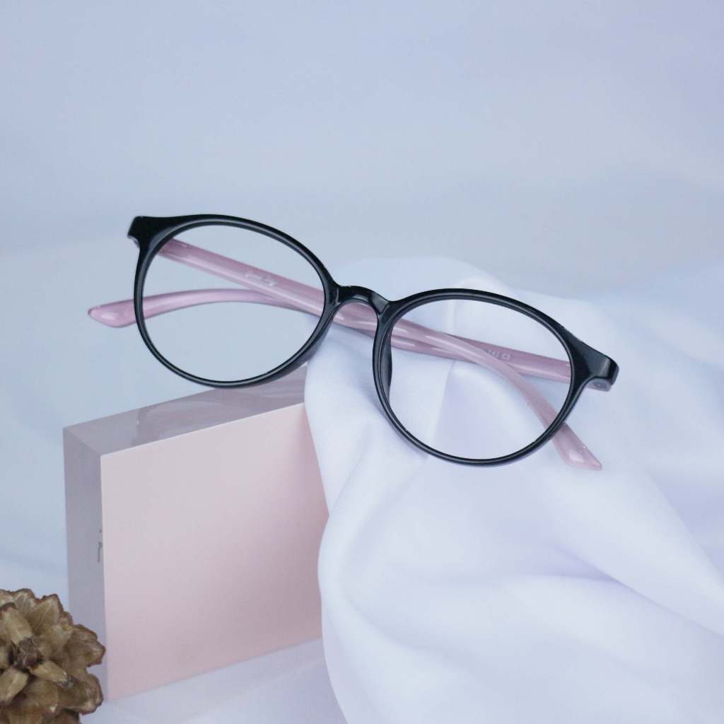 Kacamata Wanita merk GOOD DAY 2803B / Kacamata minus Pria / Kacamata Silinder Blueray / Kacamata Bul