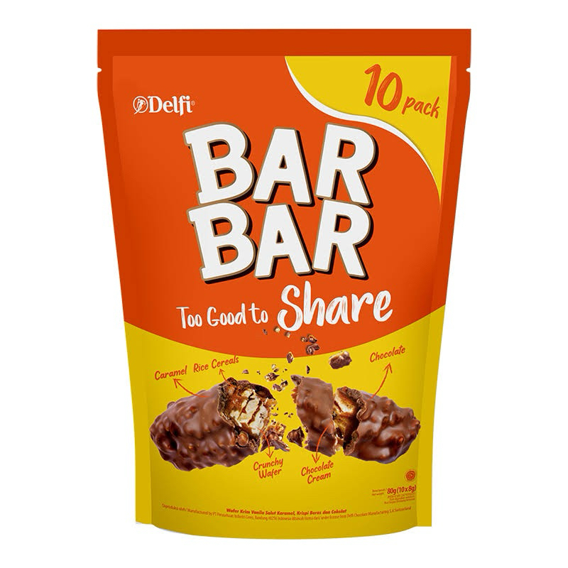 

DELFI Bar Bar Wafer Share Pack 80 Gram