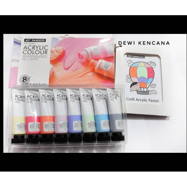 

Cat Akrilik Pastel Set / Acrylic Pastel Colour Set 8 Colours 22 ml Art Rangers