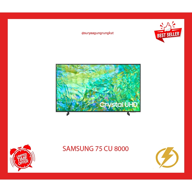 DIGITAL LED TV SAMSUNG 75 INCH SMART - 75 CU 8000