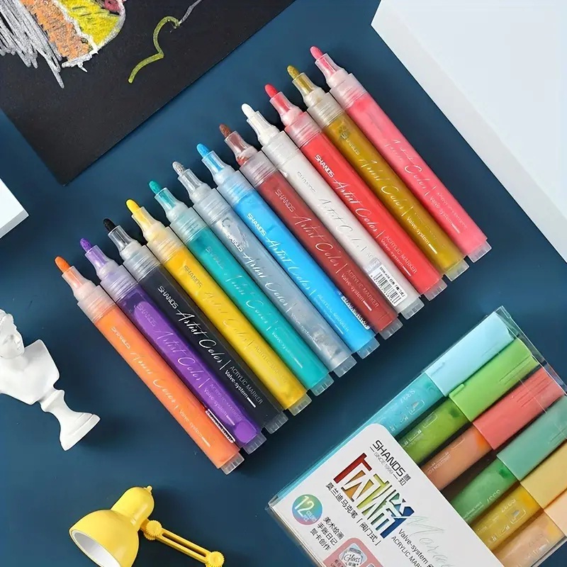 

shands acrylic marker/spidol warna akrilik warna basic/metallic/fluoescent