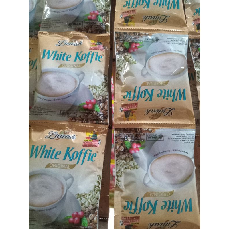 

Luwak White kopi 1 renceng isi 10