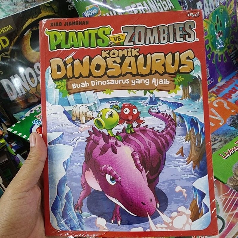 buku komik plants vs zombies dinosaurus original