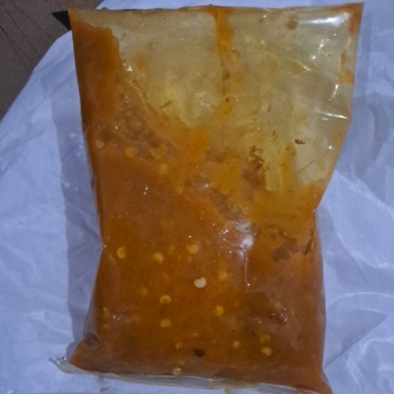 

Sambel pedes jeletot Terbuat dari Cabe Setan kemasan 500gr