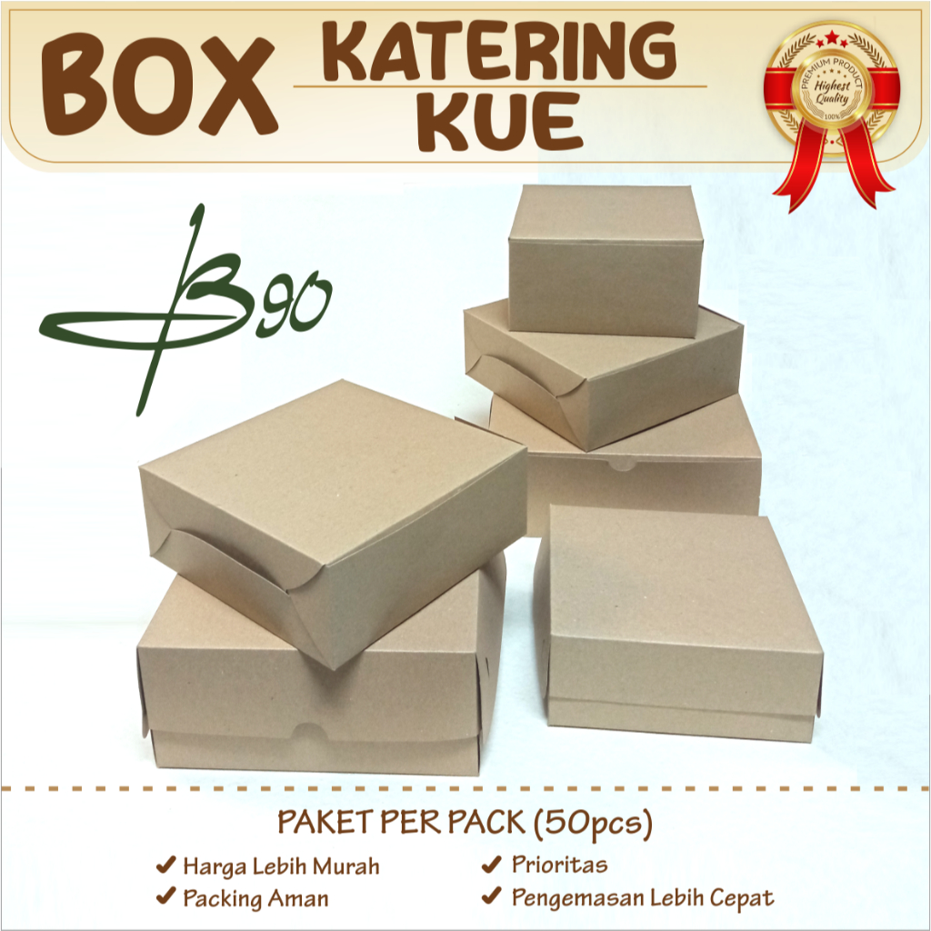 Box Nasi Kotak / kotak nasi kertas / rice box uk (18x18x7,5cm) (20x20x7,5cm)
