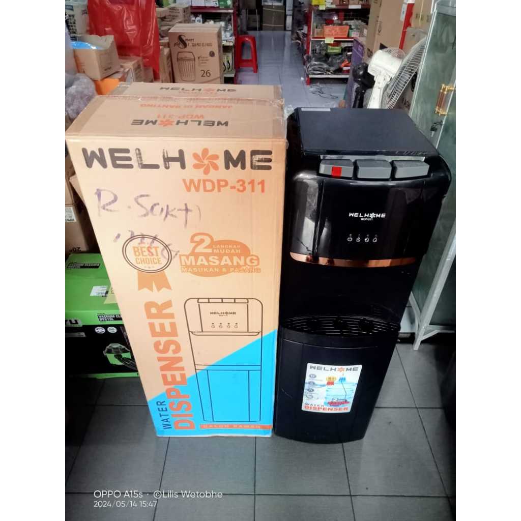 Dispenser Galon Bawah WELHOME WDP 311 3 Kran Dispenser Air Galon Bawah