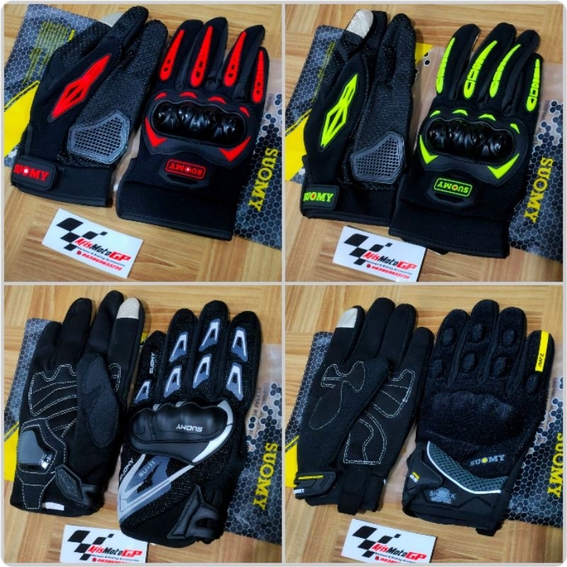 Glove suomy touchscreen sarung tangan suomy SU
