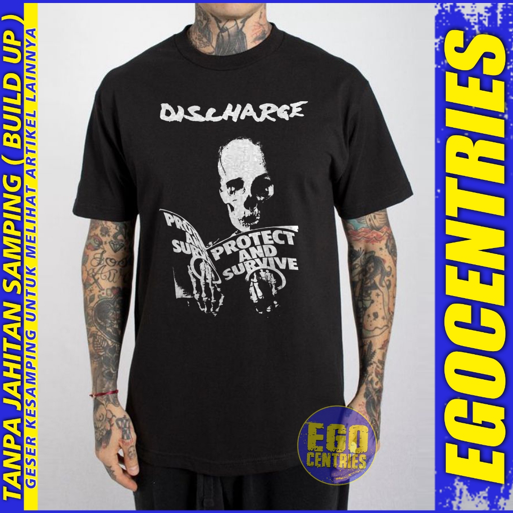 EGOCENTRIES - Kaos Band Punk Discharge